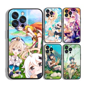 Skyddande telefonskal med japanskt anime-hjälte-epic-motiv ~ Kompatibelt med iPhone, Samsung och andra märken