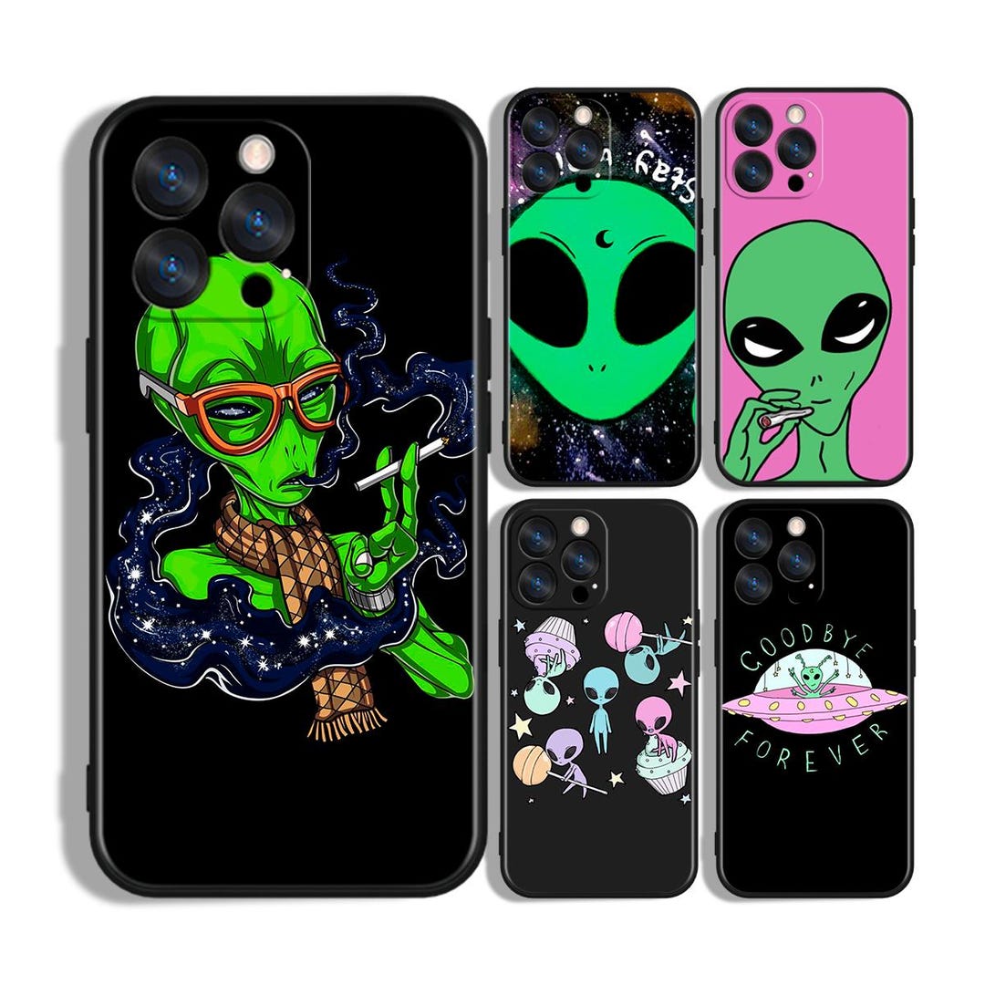 Cosmic Alien UFO Custom Protective Phone Case ~ Compatible With Iphone ...