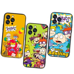 Estuche infantil con dibujos animados vintage / Diseño brillante y caprichoso de los 90 / Compatible con iPhone y Samsung