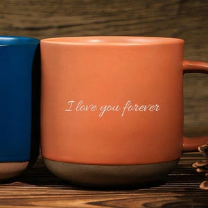 Personalized Ceramic Mug with Your Text, Custom Pottery Mug for Family, Coffee & Tea Mug Gift, Housewarming Gift