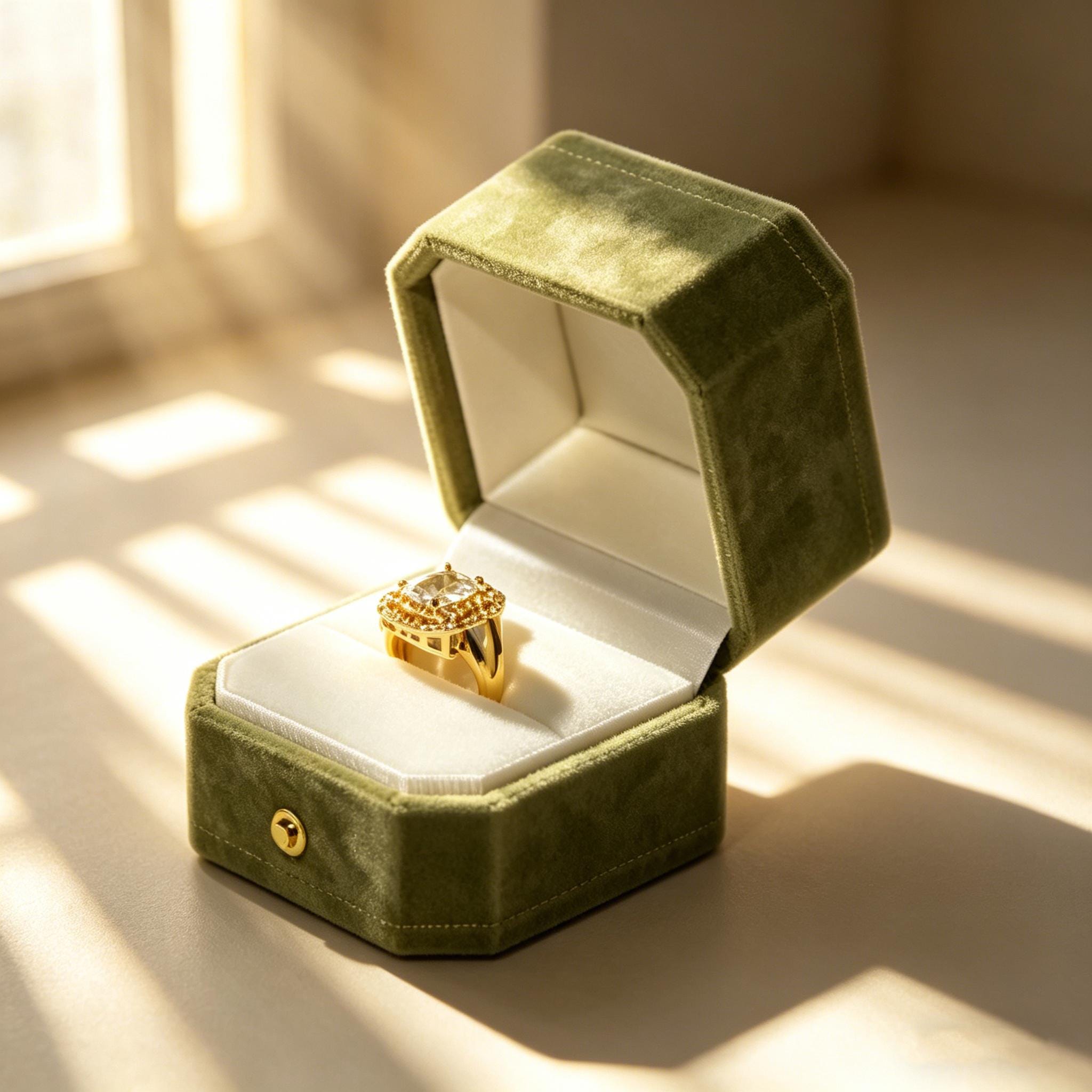 Vintage Ring Box - Etsy Canada