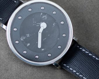 Minimalist Handmade Watch for Men, Modern Designer Wrist Watch, Unique Artisan Timepiece, Artisan Luxury, Gift for Him, Brutal Watches
