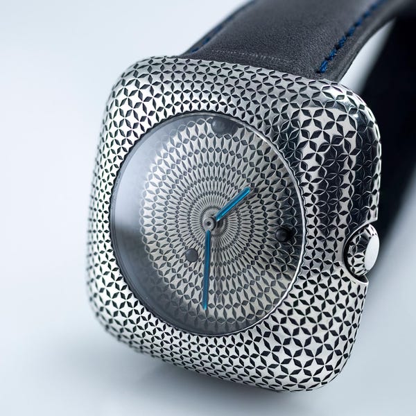 Handcrafted Sterling Silver 925 Unisex Watch | Unique Artisan Timepiece | Unique Gift for Him or Her | Artisan Watch by Bihayna