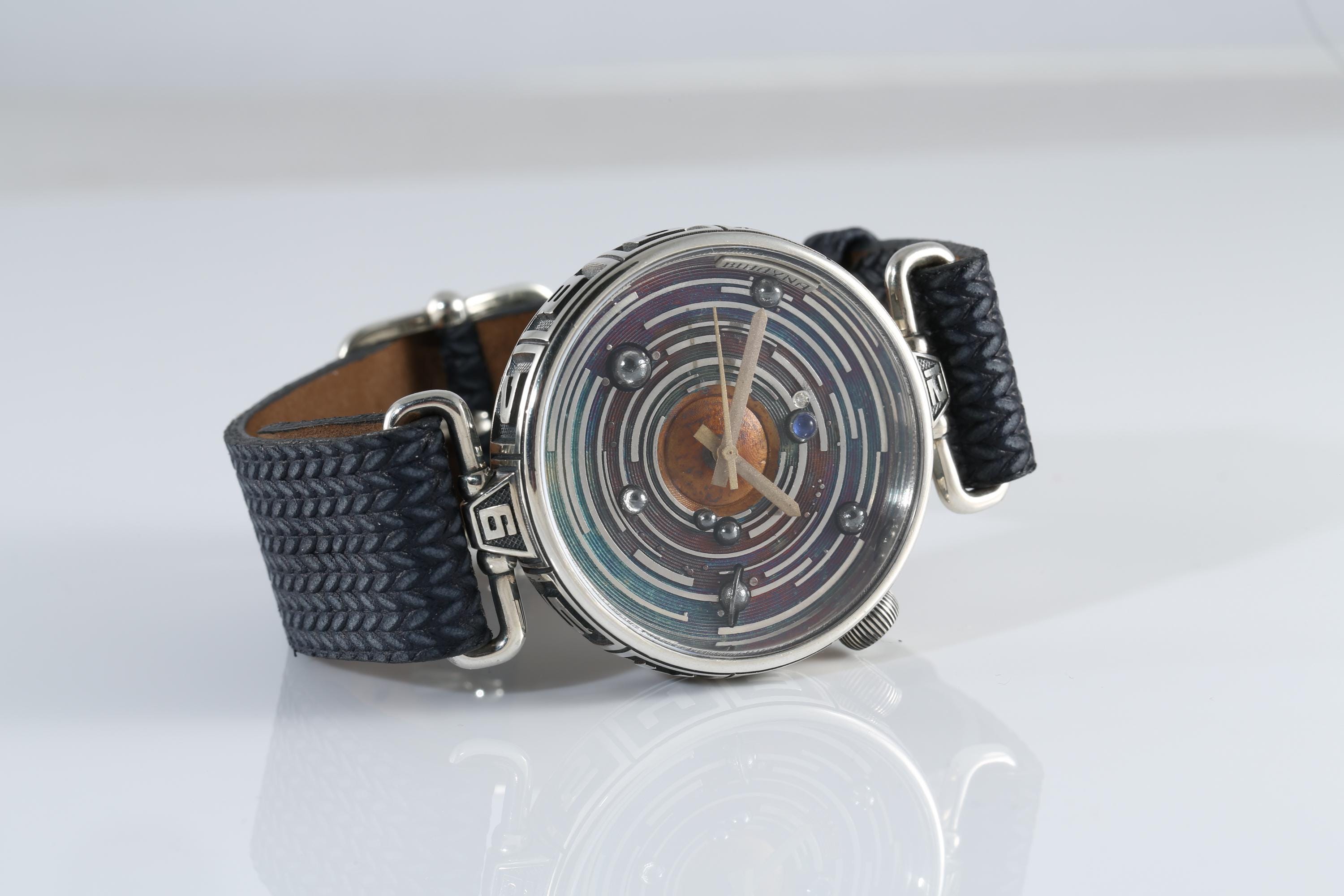 Sterling Silver Solar System Watch: Galaxy Wristwatch, Mechanical or ...