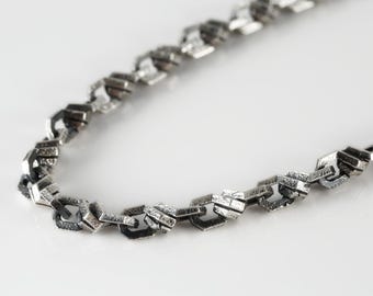Solid 925 Sterling Silver Anchor Chain, Men or Women's Bracelet or Necklace, Anchor Link Cable Chain, Dainty Necklace, Anchor Chain Necklace