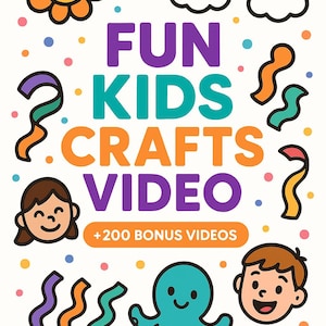 Más de 150 manualidades y actividades divertidas para niños descargables / Ideas fáciles de bricolaje, proyectos para niños pequeños, juegos en interiores, juegos educativos, guías de video imprimibles