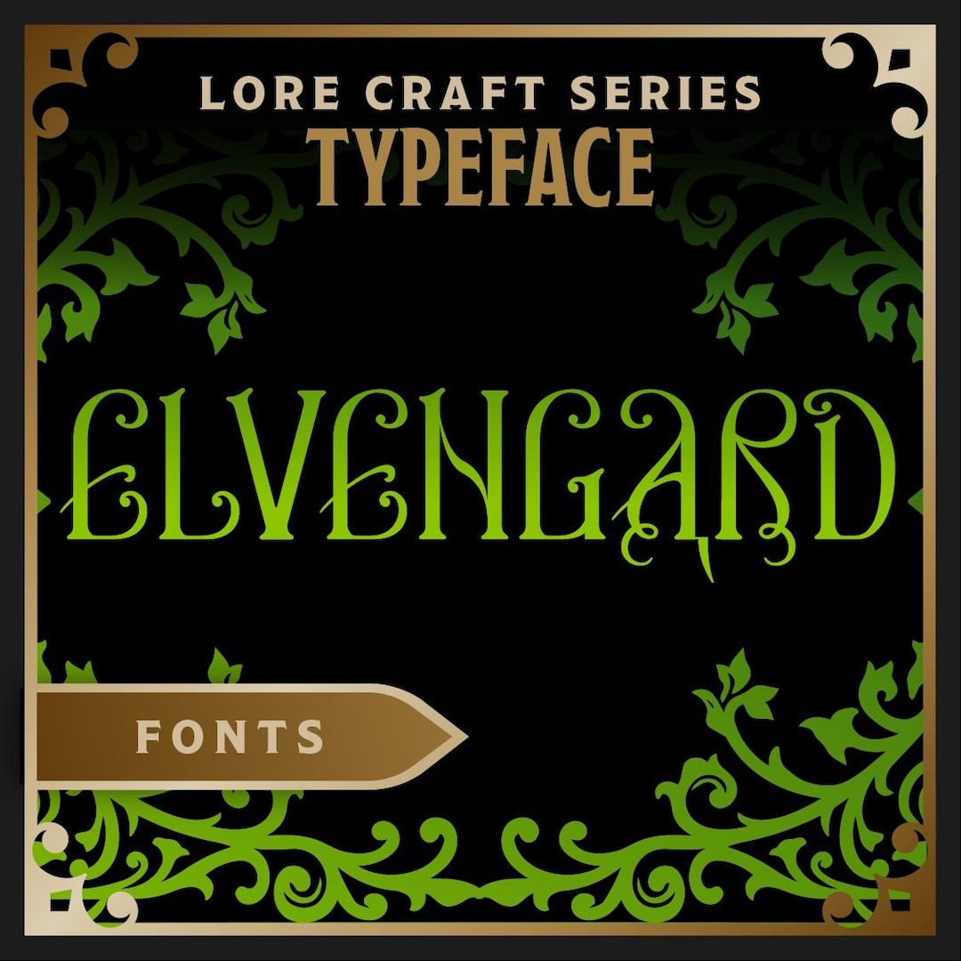 Elvengard – Woodland Fantasy Typeface – Storytelling Font With ...