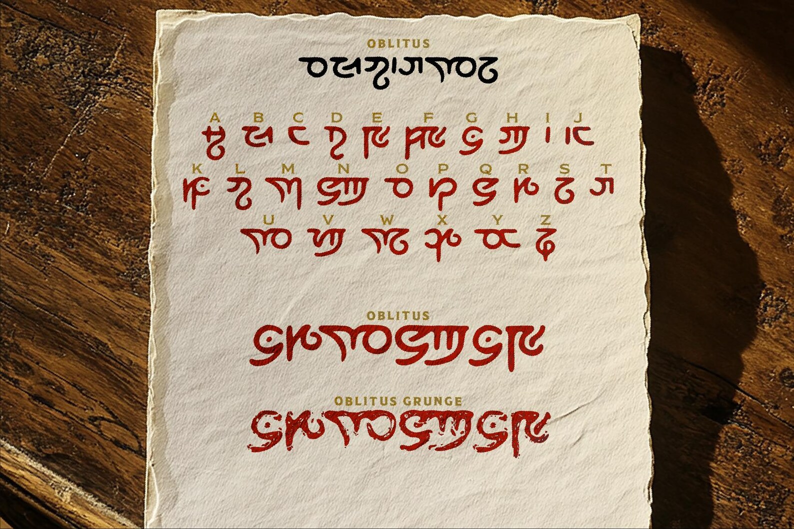 Oblitus – Arcane Script Font for Fantasy, TTRPG & Magic Designs ...