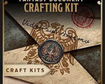 Secret Society Document & Mail Crafting Kit – 220+ Assets | Vintage Stamps, Envelopes, Seals, Frames, Fonts | PNG + Vector