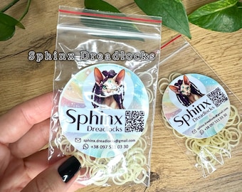 Strong elastic rubber hair bands for installing dreadlocks, Tear-resistant hair ties long-lasting, Braids dreads, 100 pieces pack
