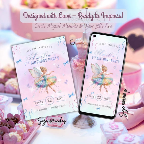 Ballerina Birthday Invitation: Rainbow Tulle Dress, Crystal Butterflies (print & Phone Format - Etsy Israel Ballerina Birthday Invitation: Rainbow Tulle Dress, Crystal Butterflies (print & Phone Format - Etsy Israel