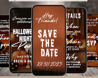 Animated Halloween Party Invitation: Festive Digital Evite with Music