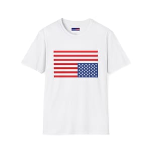 Upside Down USA Flag, Patriotic Tee, Distressed American Flag Shirt, USA Distress Top, Political Protest Apparel, United States Troubled Tee