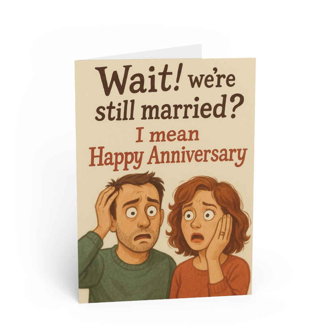 Funny Anniversary Card: Humorous Wedding Card for Spouse - Etsy