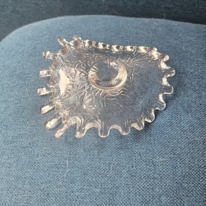 Golvende glazen jaren 70 candelaar.