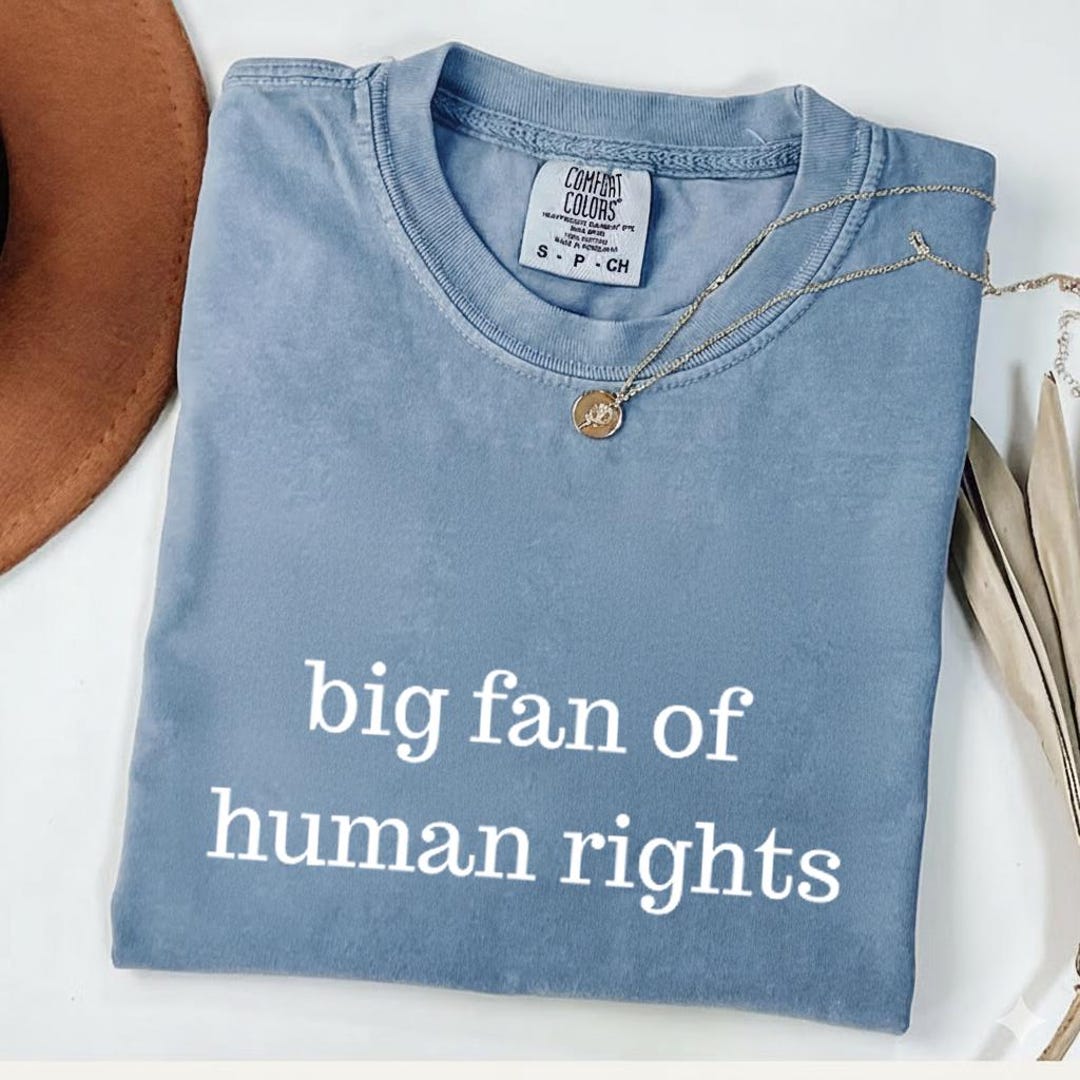 Comfort Colors® Big Fan of Human Rights Shirt, Resistance Shirt, Equal ...