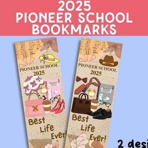 Marcador de la Escuela de Pioneros 2025 / Descarga digital de JW / Regalo imprimible para pioneros / La mejor vida, para ella y para él, Escuela de Servicio de Pioneros