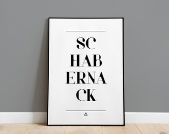 One-word poster - jokes - funny, sonorous wonder word to make you smile - wall picture - all sizes available