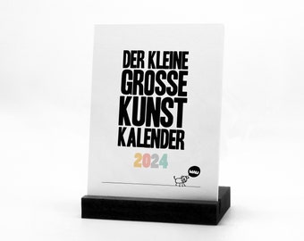 Kinder Malkalender 2024 - Der Kleine Große Kunst Kalender zum Ausmalen - Blanko Tischkalender mit 12 Blätter - Tolles Geschenk von Kindern