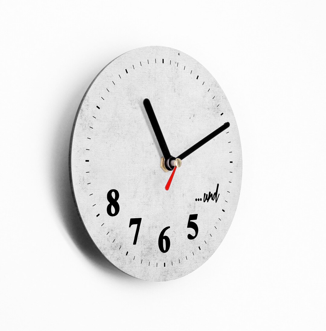 Small Wall Clock 15 Cm Dancers Clock and 5 6 7 8 Sweet Etsy