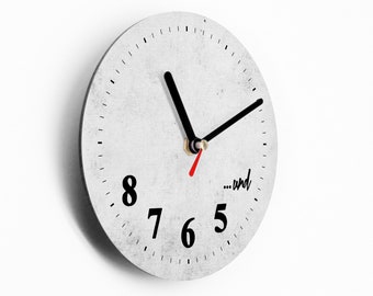Kleine Wanduhr 15 cm - Dancers Clock - und 5 6 7 8 - Süße Deko - Perfektes Geschenk Tänzerinnen Tänzer Tanzlehrer* innen - Uhrwerk Leise