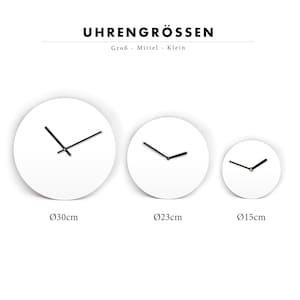 Beige Boho Wall Clock - Sun - Sunny, natural, cozy decor in a paintbrush style - 3 different sizes - With and without numbers - Silent clock mechanism image 4