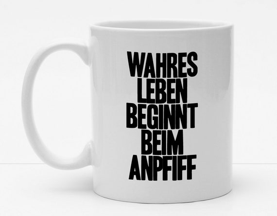 Sportler Tasse Fussball Wahres Leben Cooler Becher Etsy