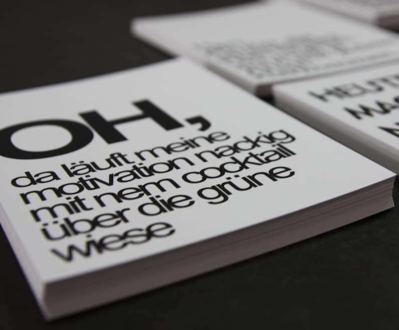 Schöne und lustige Sprüche Individuelles Postkarten Set Postkarten Mix Stelle dir dein eigenes Set zusammen Typografisch DIN A6 Bild 3