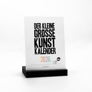 Kinder Malkalender 2026 - Der Kleine Große Kunst Kalender zum Ausmalen - Blanko Tischkalender mit 12 Blätter - Tolles Geschenk von Kindern