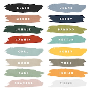 Einfarbige Wanduhr mit Strichen und Zahlen 16 moderne Farben zur Auswahl 3 verschiedene Größen Von Mini bis Groß Leises Uhrwerk Bild 7