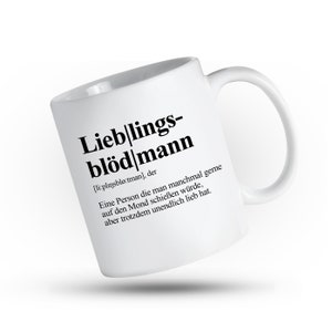 Mug Definition Lieblingsblödmann - Dictionary Style - Wenn man einen Blödmann liebt - Für Pärchen mit Humor