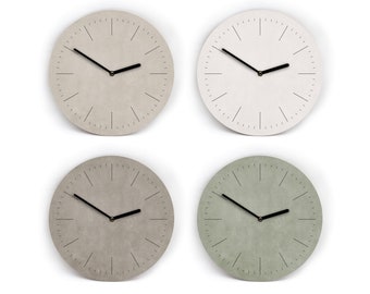 Wall clock in Japandi colors with thin lines - 3 different sizes - Mini to Large - Straightforward Minimalist Quiet - Quiet movement