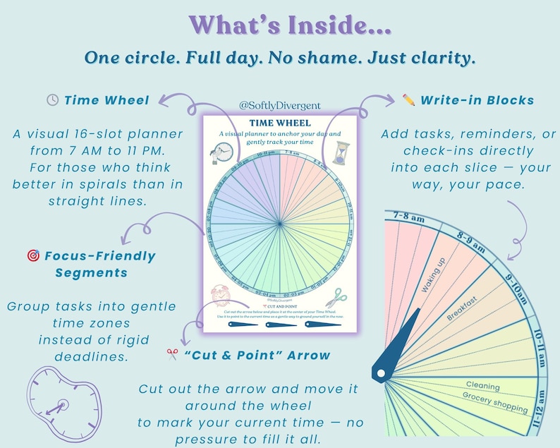 ADHD Time Blindness Planner: Visual Schedule for Neurodivergent Minds ...