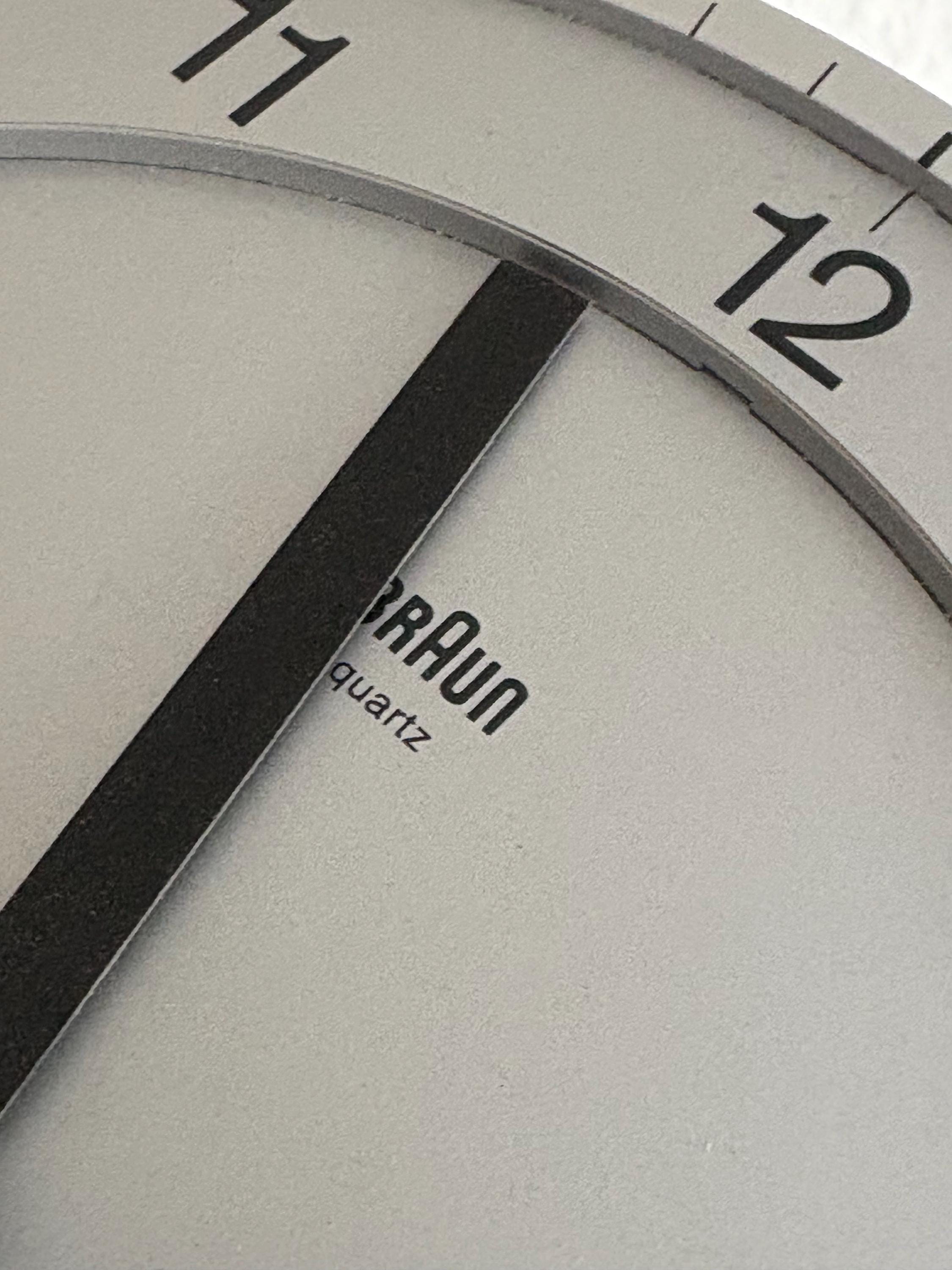 Vintage 1990s BRAUN Quartz Wall Clock 4861 Millennium ABW 31 Wall