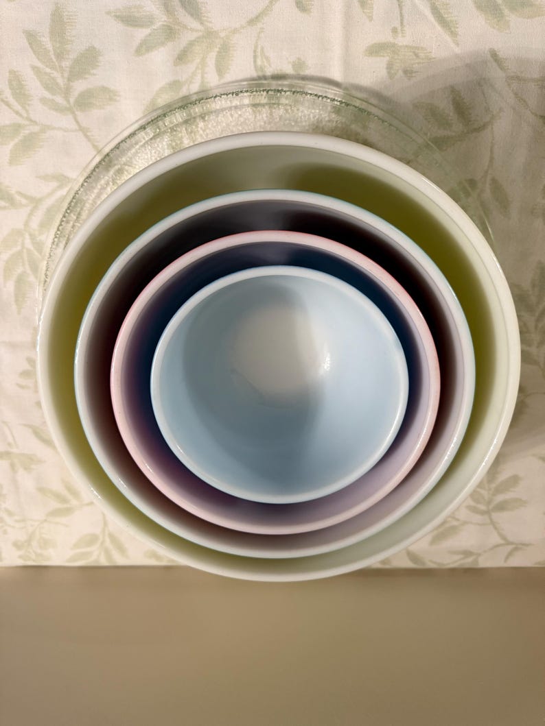 Vintage 1950s Pyrex Primary Colors Mixing Bowls – Set of 4 – 400 Series ...