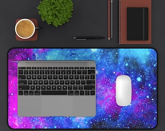 Galaxy Desk Mat | Space Stars Cosmic Mouse Pad