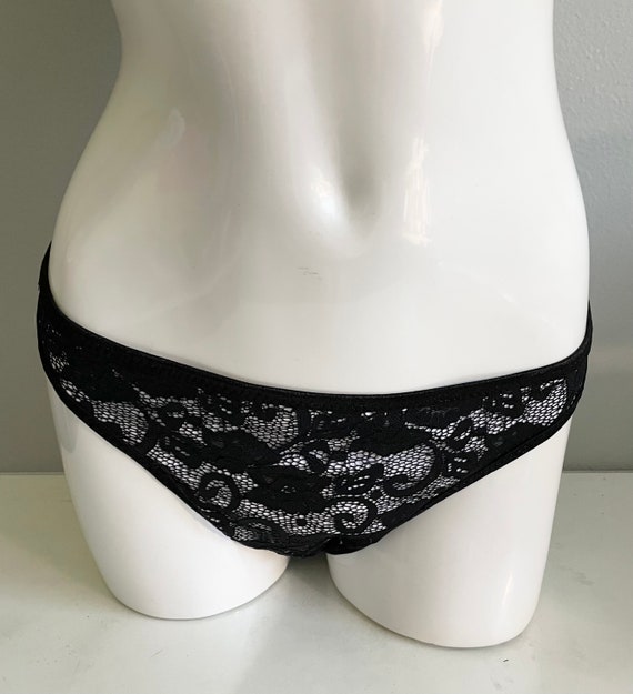 Leolines, LLC ™ Black LACE on White Lycra Panties/bras Underwear