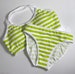 LeoLines, LLC ™ COTTON Green Stripes (half-inch) Underwear for Transgender Girls/Women M2F mtf -Panty/Bra - Anime, Cosplay, Pantsu, Shimapan 