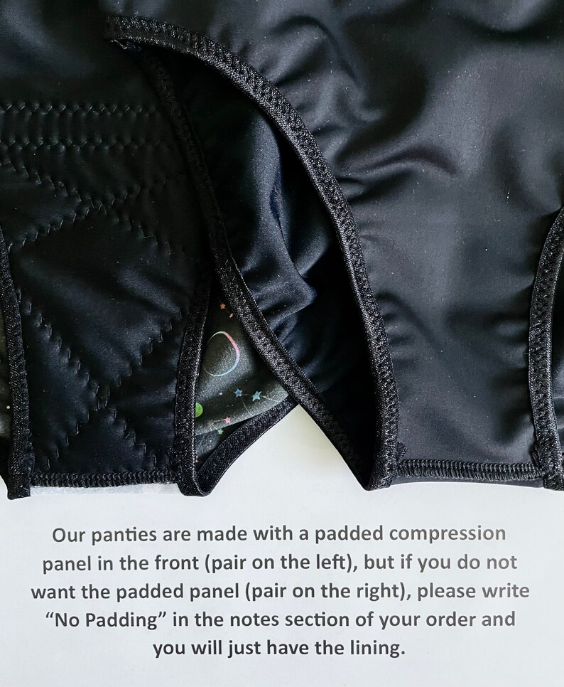 Bielizna LeoLines, LLC™ z tkaniny Spandex z nadrukiem w kształcie nietoperza, przeznaczona dla transpłciowych dziewcząt i kobiet, rozmiar M2F, mtf – majtki, biustonosze sportowe zdjęcie 5