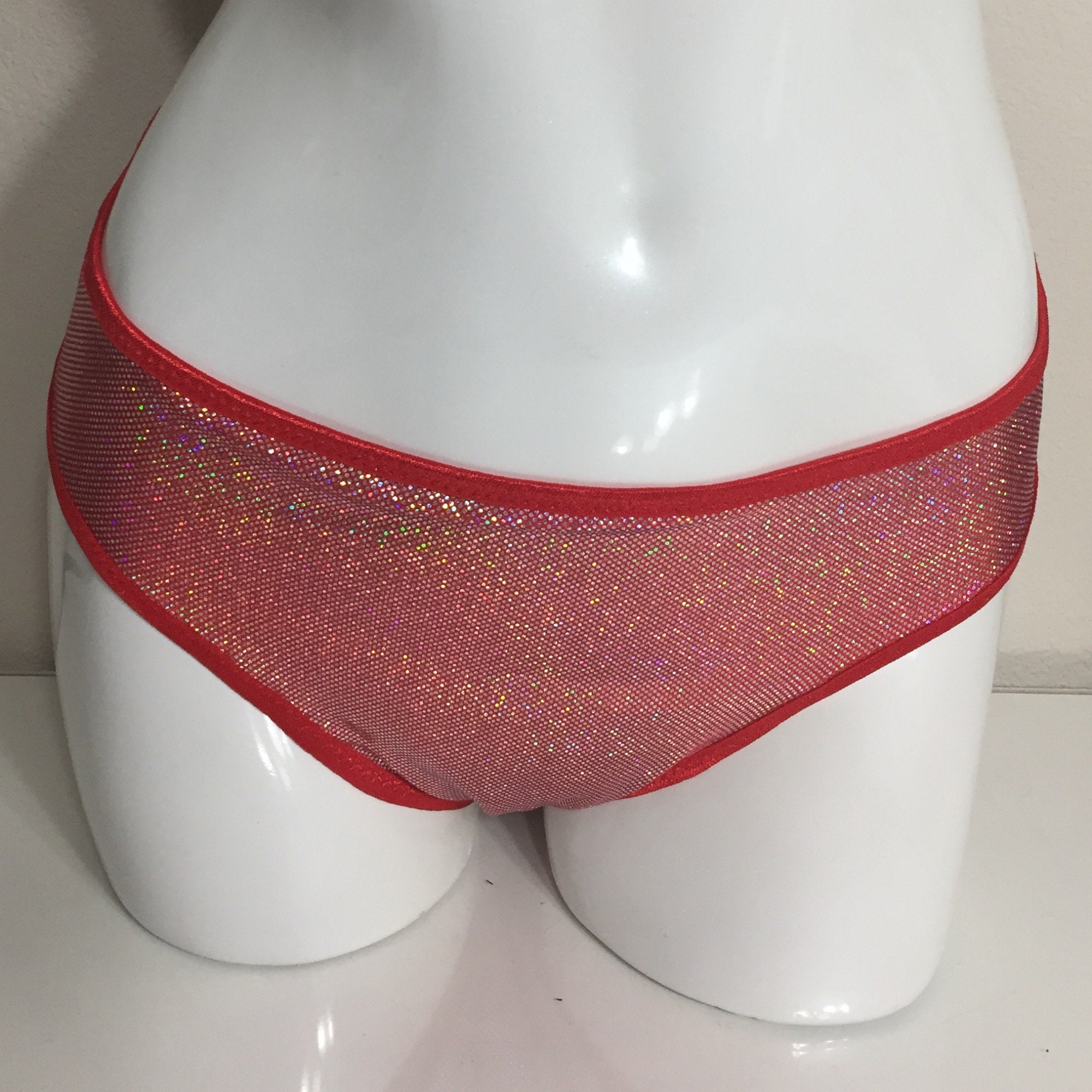 Leolines, LLC ™ Child Size C4 Bikini Shiny FOIL LYCRA Sparkly Red Panties  Underwear Made for Transgender Girls/women M2F Mtf -  Finland