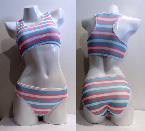 Leolines, LLC ™ TRANSGENDER FLAG Sport Bras Made for Transgender