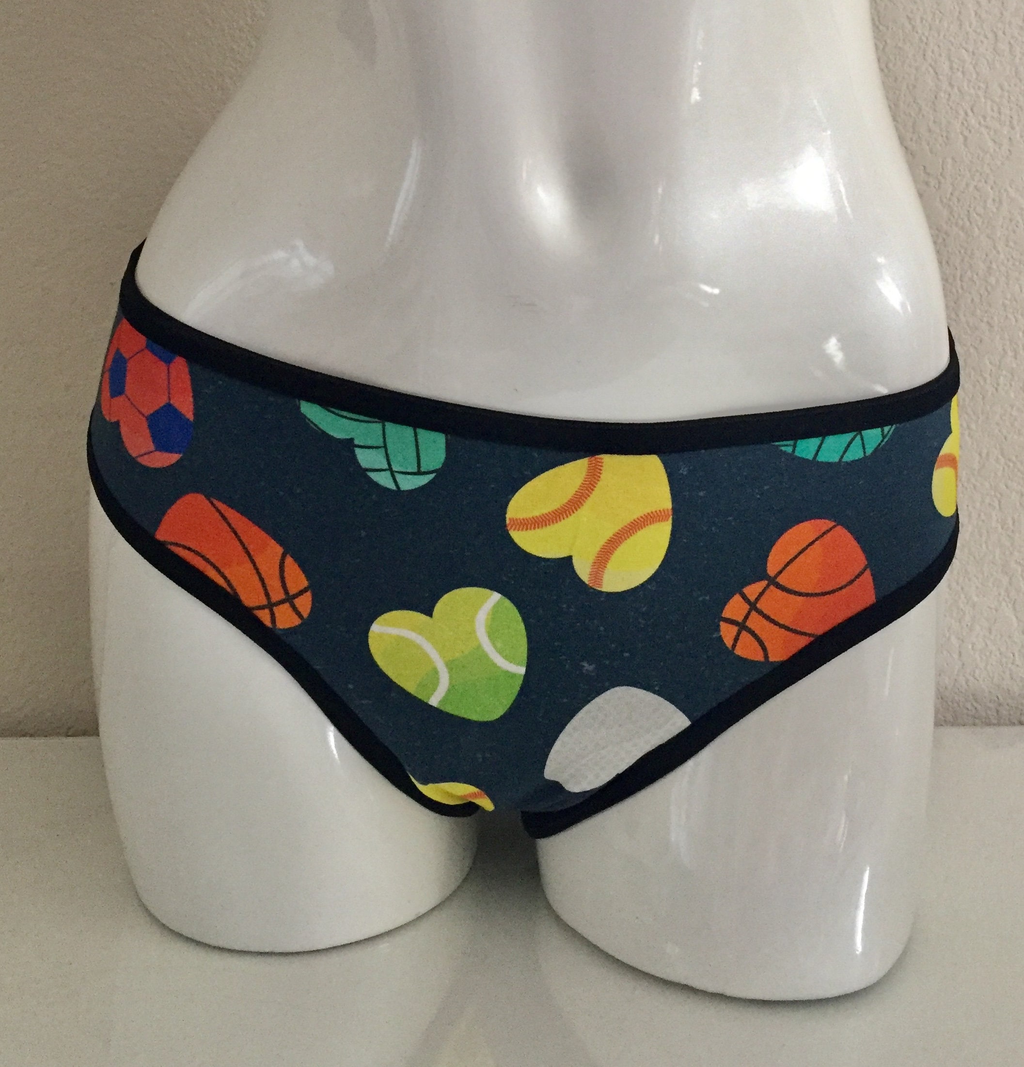 Funny Underwear Basketball Underwear Cotton Briefs Panties For Women Briefs Basketball Panties 