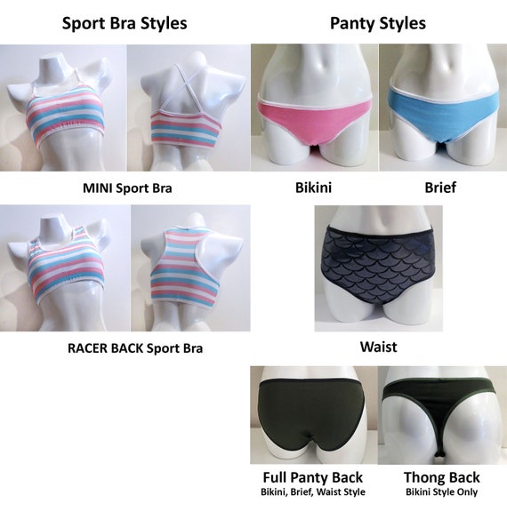 Leolines, LLC ™ 10% OFF LYCRA White Style Sampler 3-pack Panties