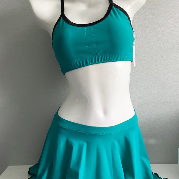 LeoLines, LLC ™ - JADE 2-Piece Bathing Suit with Skirt Made for Transgender Girls/Women - Tops and Bottoms sold separately