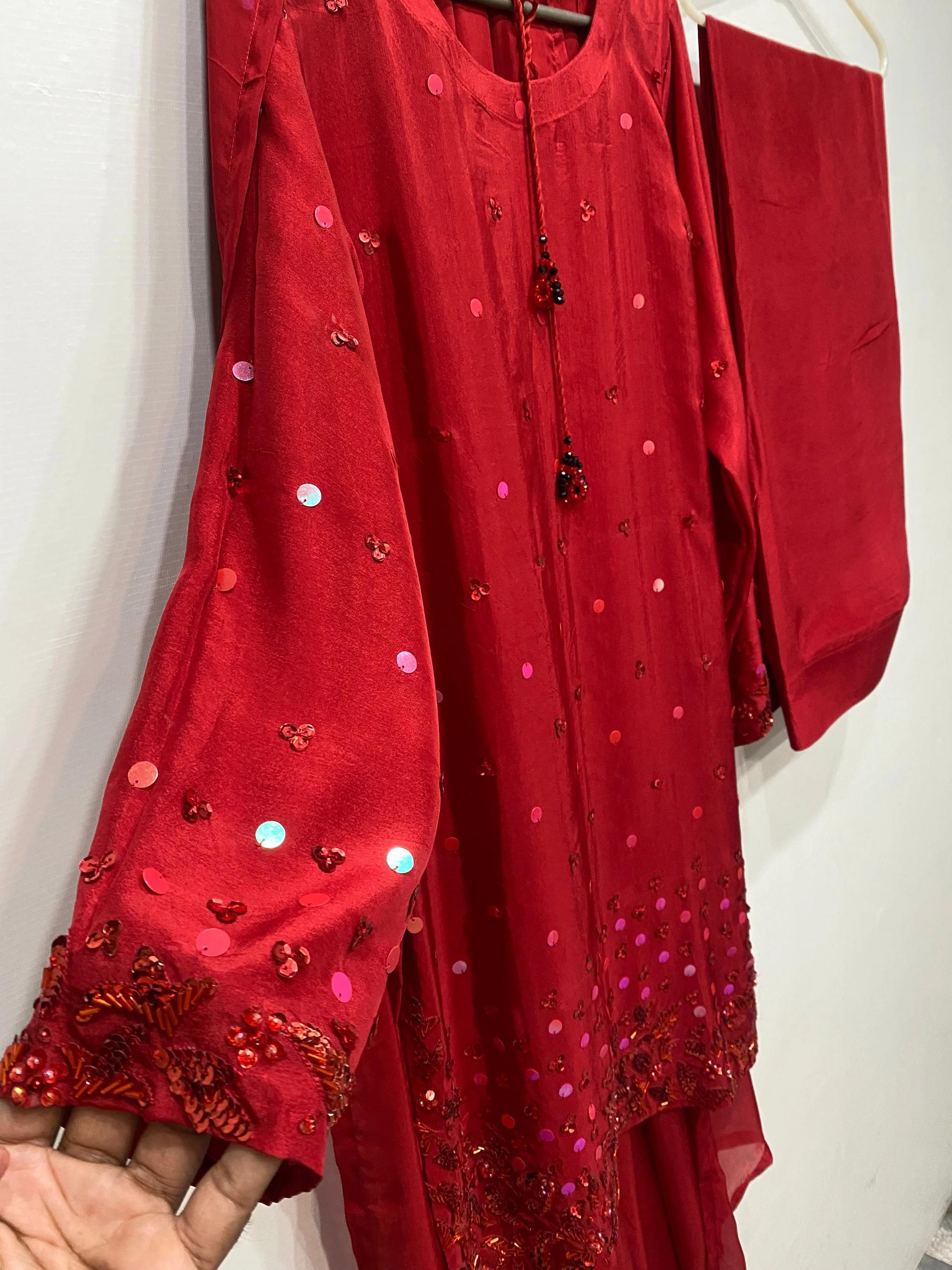 Rangreza Silk Shirt Farshi Shalwar | Vx-101