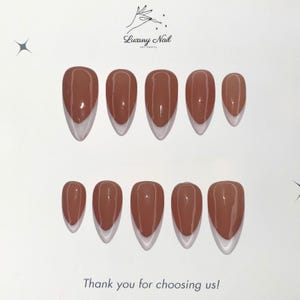 Pink & White French Press-On Nails – Handmade Basic Nail Set for Daily Wear, Simple and Elegant Reusable Nails, Perfect Gift for Her