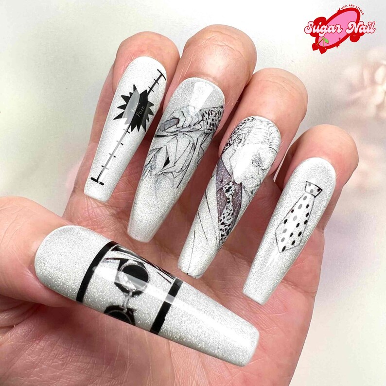 Na.namy Kan.to JJK Inspired Nails, Distance Feature Nail Art, JJK Anime ...