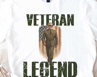 Veteran Legend Shirt: Veterans Day T Shirt, Patriotic Military Gift, USA Flag Veteran Tee, Unisex Shirt for Veterans Day