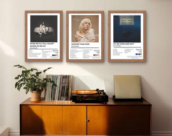 Custom Album Tracklist Print Set, Modern Music Wall Art (Digital Download)