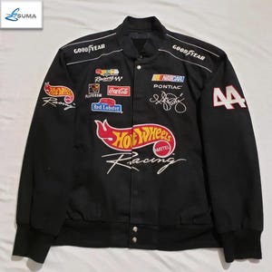 Jeff Hamilton NASCAR Hot Wheels Racing Kyle Petty Embroidery Jacket with (Free Balaclava)